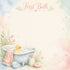 Baby Firsts Collection Baby's First Bath 12 x 12 Double-Sided Scrapbook Paper by SSC Designs