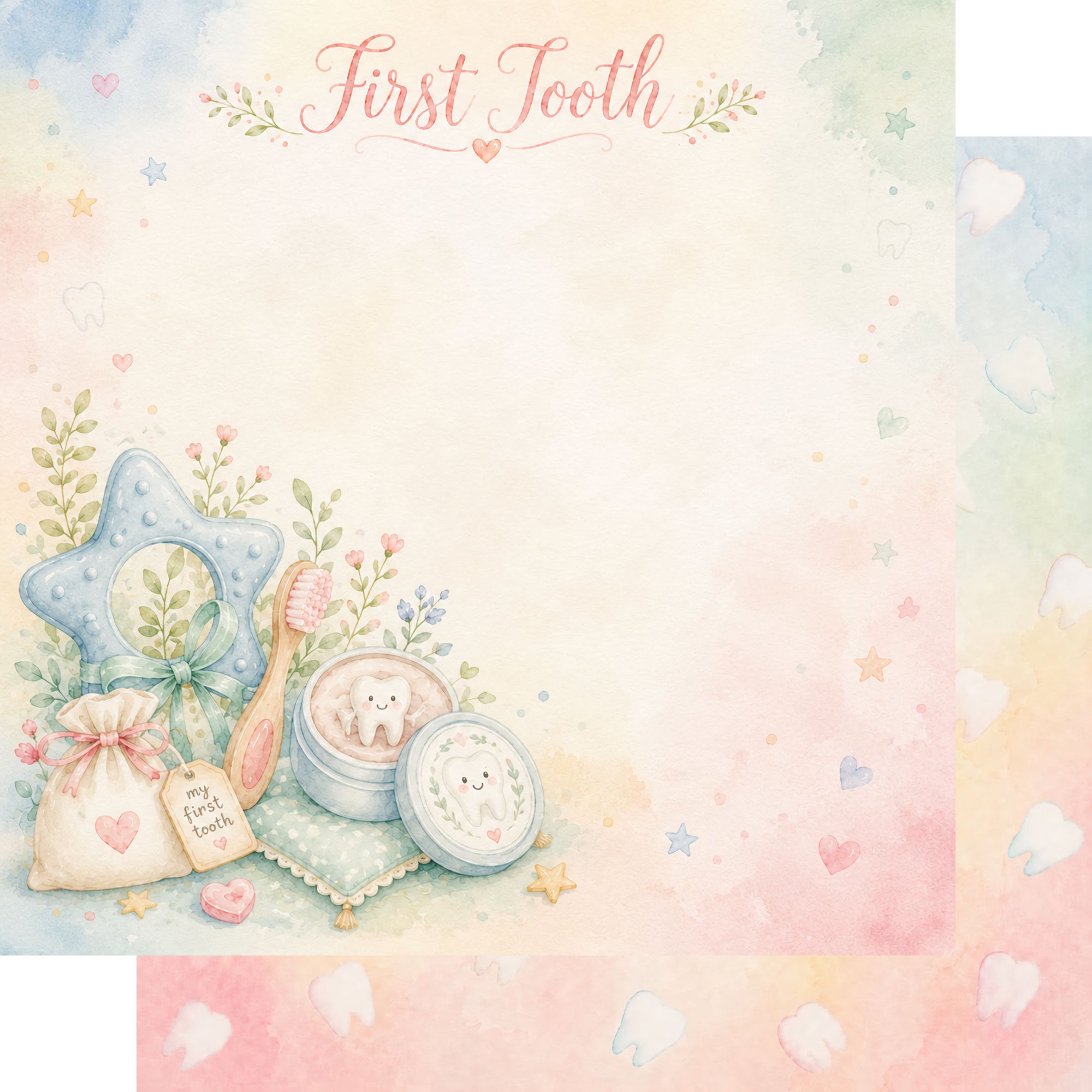 Baby Firsts 12 x 12 Scrapbook Paper & Embellishment Kit by SSC Designs