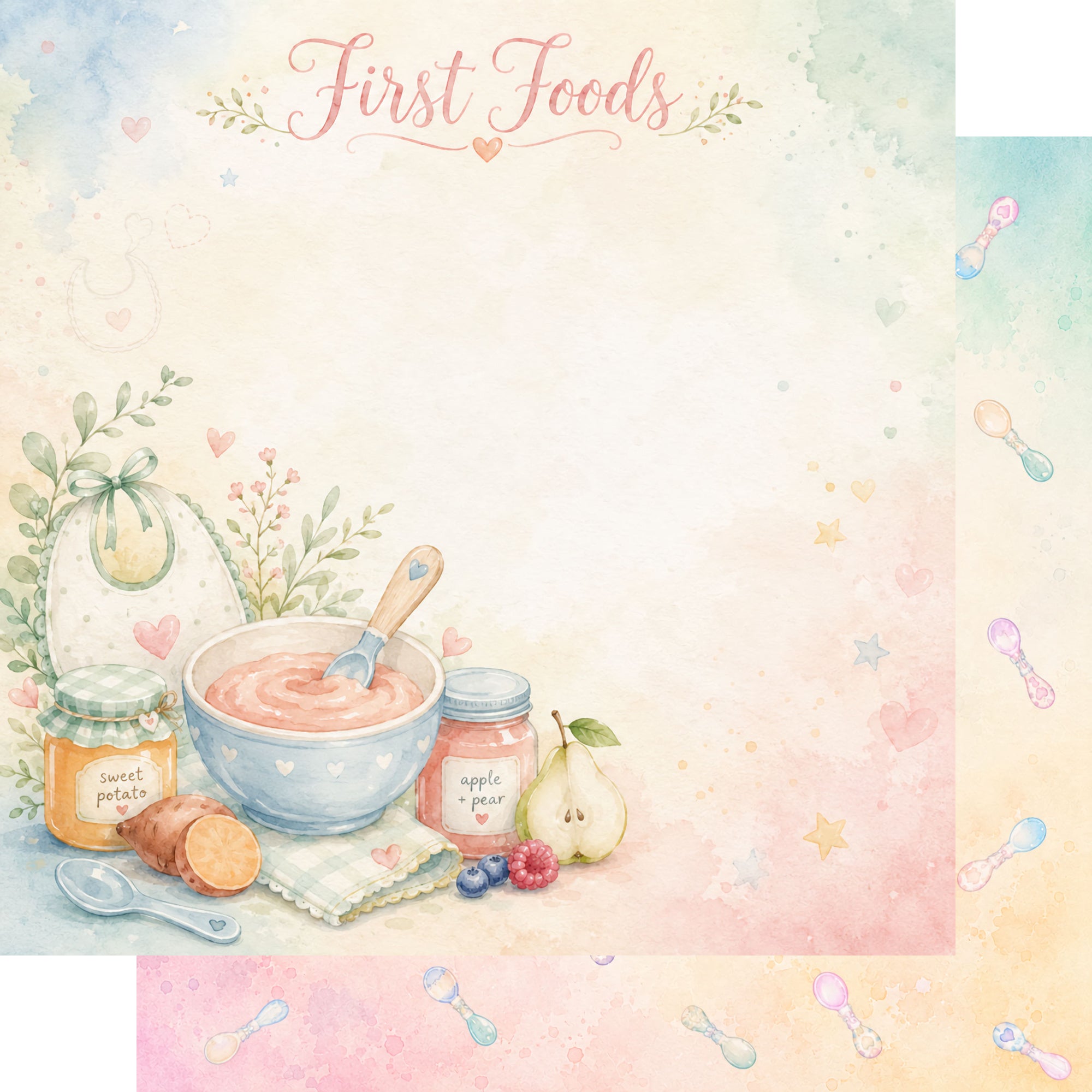Baby Firsts 12 x 12 Scrapbook Paper & Embellishment Kit by SSC Designs