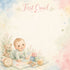 Baby Firsts Collection Baby's First Crawl 12 x 12 Double-Sided Scrapbook Paper by SSC Designs