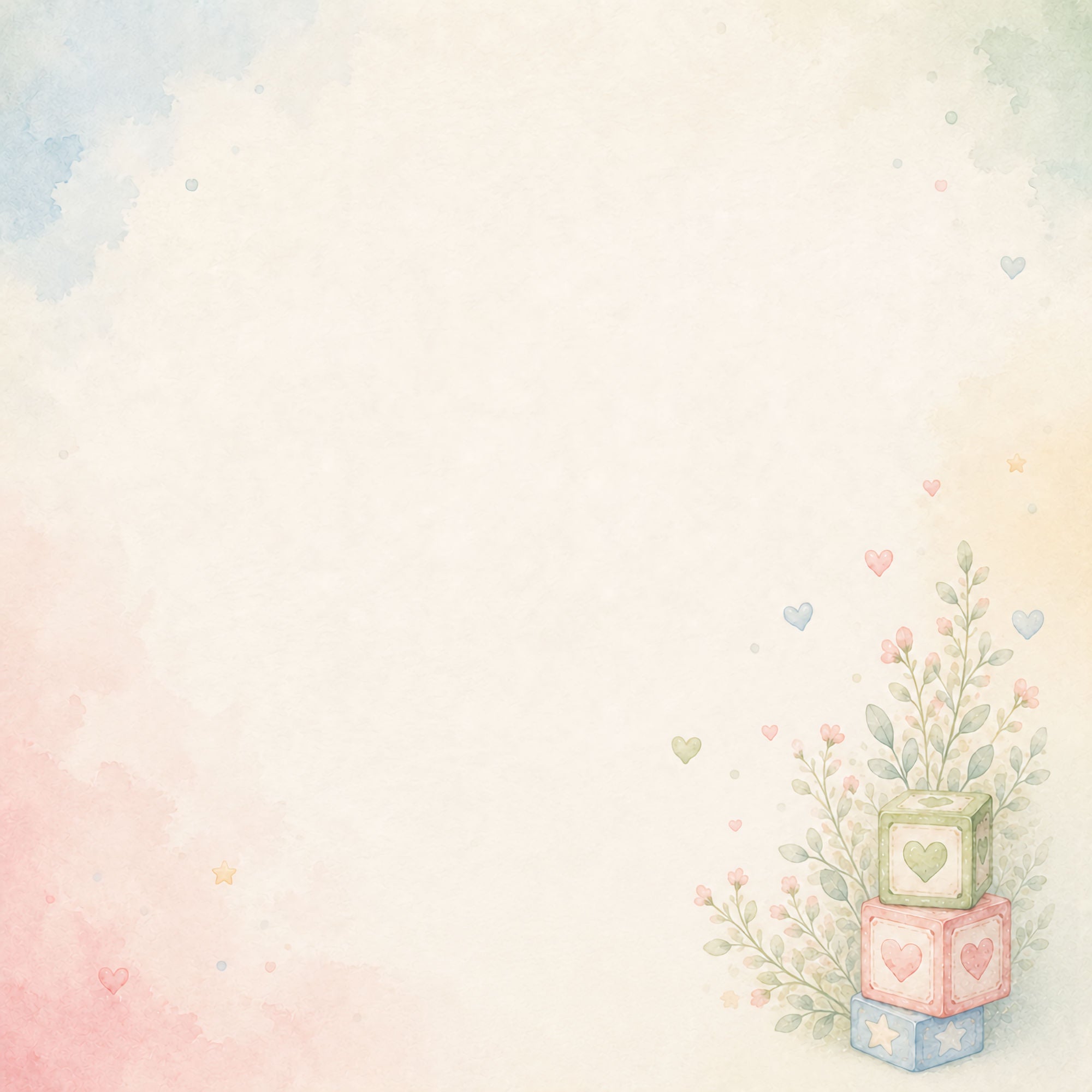 Baby Firsts Collection Baby's First Words 12 x 12 Double-Sided Scrapbook Paper by SSC Designs