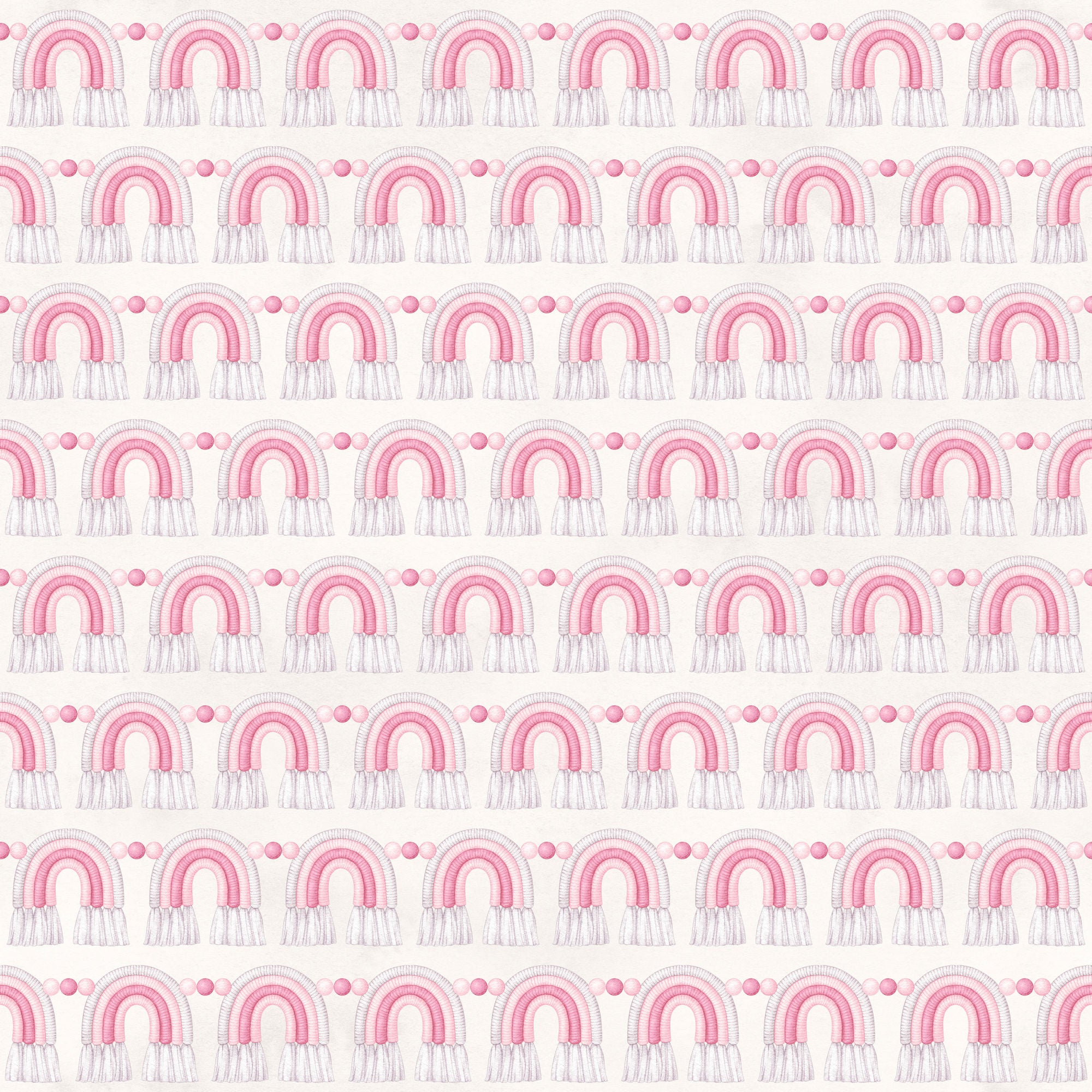 Oh, Baby Girl! Collection Rainbow Wishes 12 x 12 Double-Sided Scrapbook Paper by SSC Designs