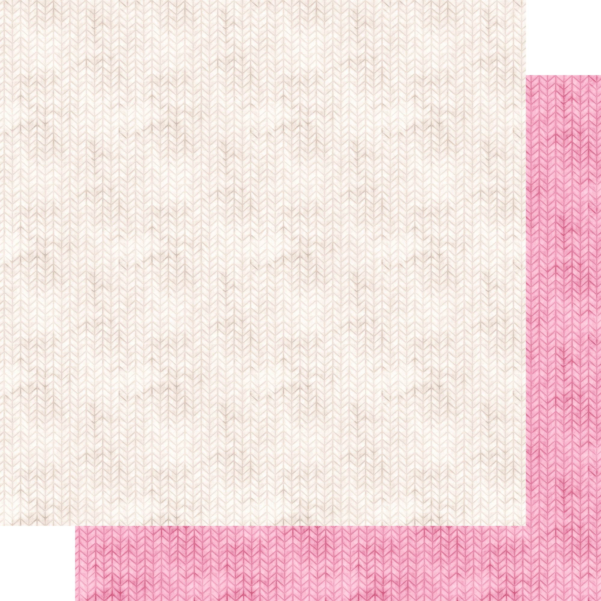 Oh, Baby Girl! Collection Herringbone For Her 12 x 12 Double-Sided Scrapbook Paper by SSC Designs