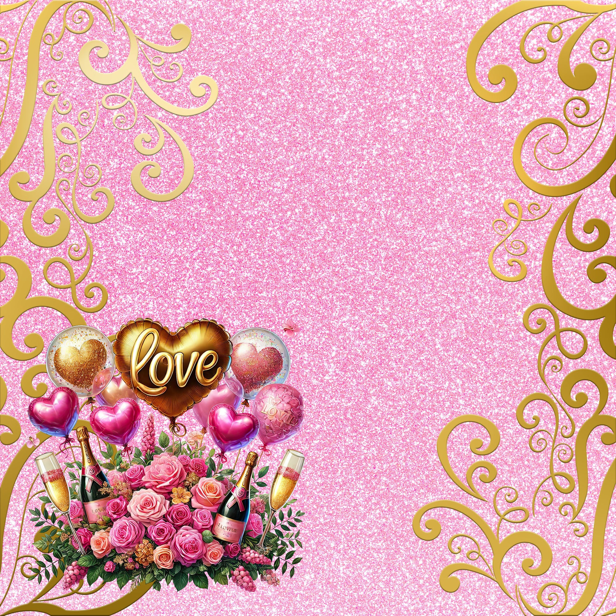 Bachelorette Party Collection Bride's Last Ride 12 x 12 Double-Sided Scrapbook Paper by SSC Designs
