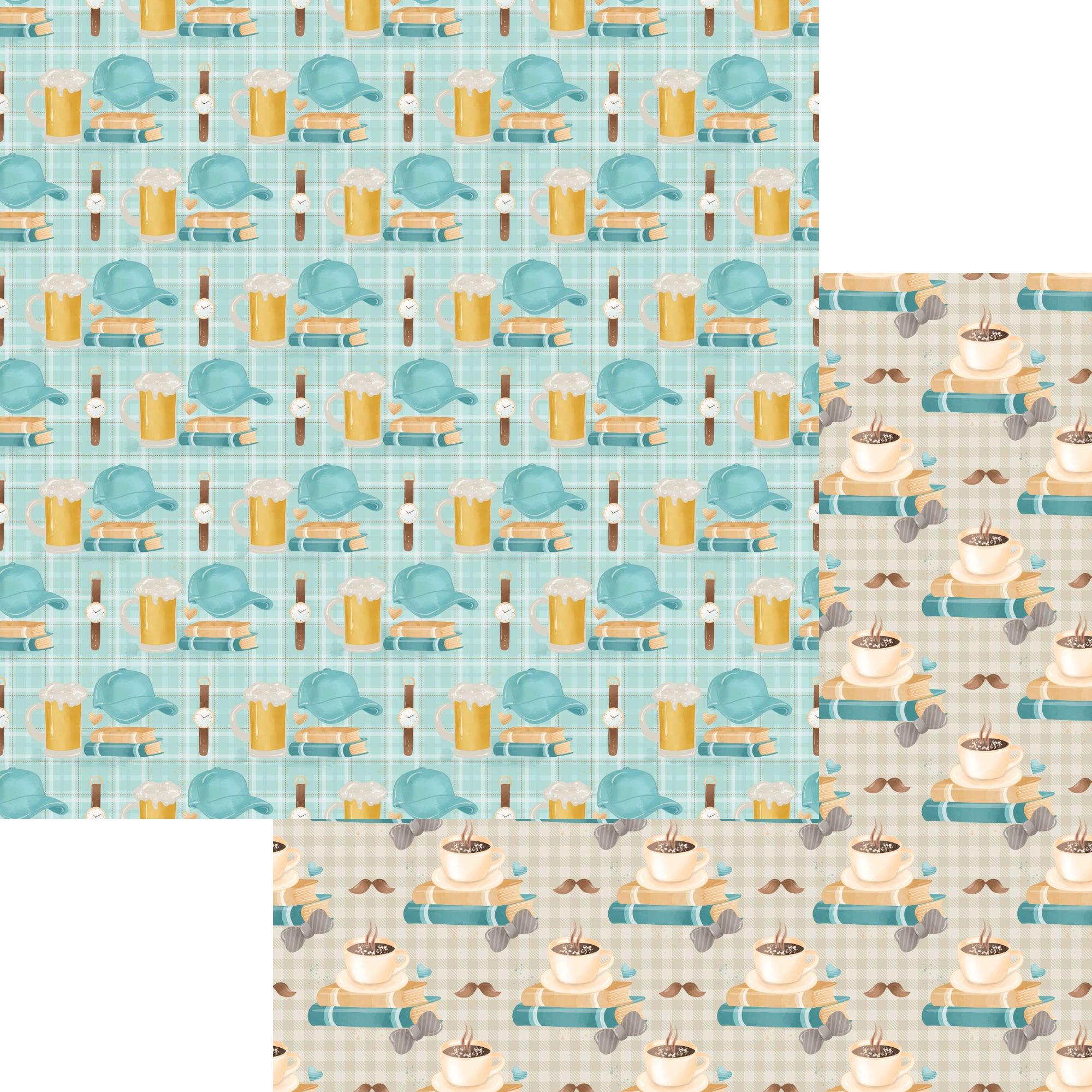 Best Dad Ever Collection Playtime 12 x 12 Double-Sided Scrapbook Paper by SSC Designs