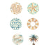 Beach Dreams Collection Button Bubbles 1" Self-Adhesive Scrapbook Embellishments by MH Flair & More