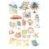 Beach Dreams 12 x 12 Scrapbook Paper & Embellishment Kit by SSC Designs - 13 Pieces