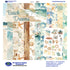 Beach Dreams 12 x 12 Scrapbook Paper & Embellishment Kit by SSC Designs - 13 Pieces