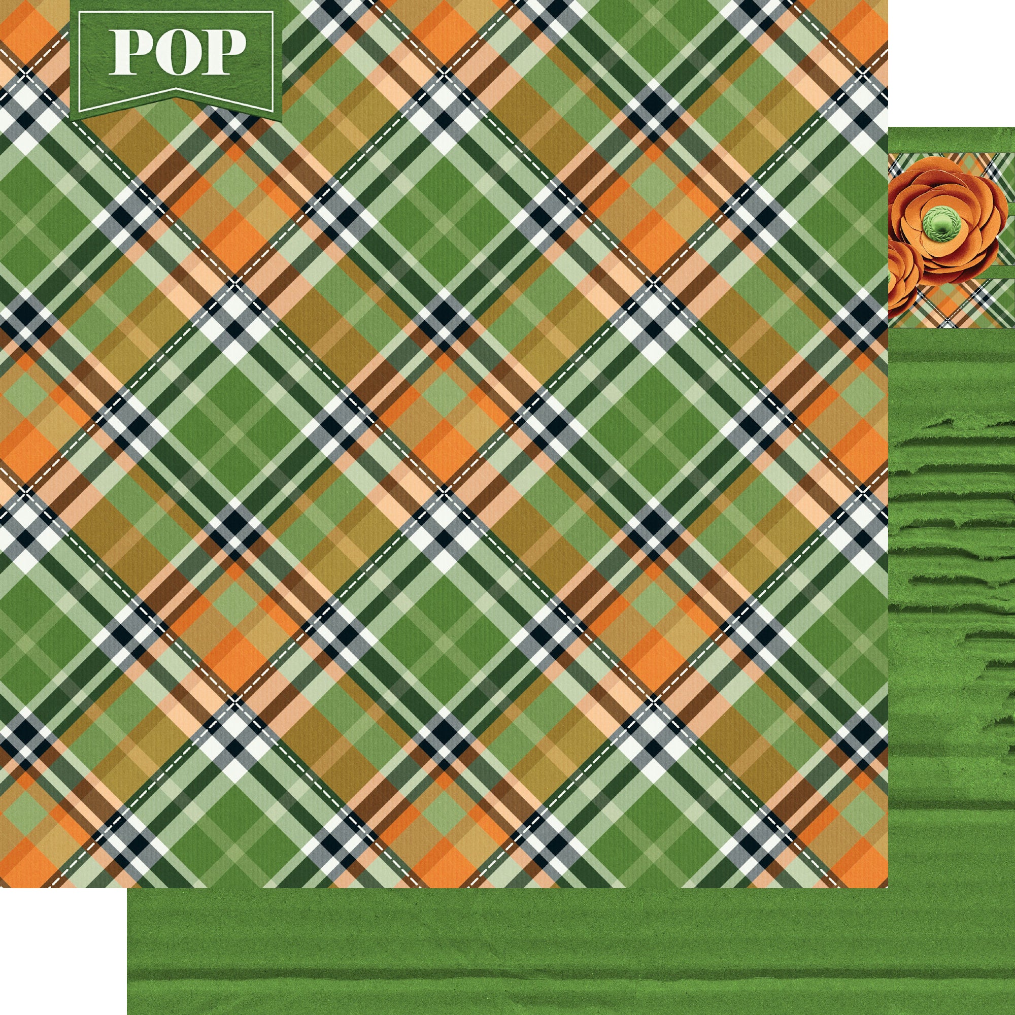 Best Dad Ever Collection Pops Rules 12 x 12 Double-Sided Scrapbook Paper by SSC Designs