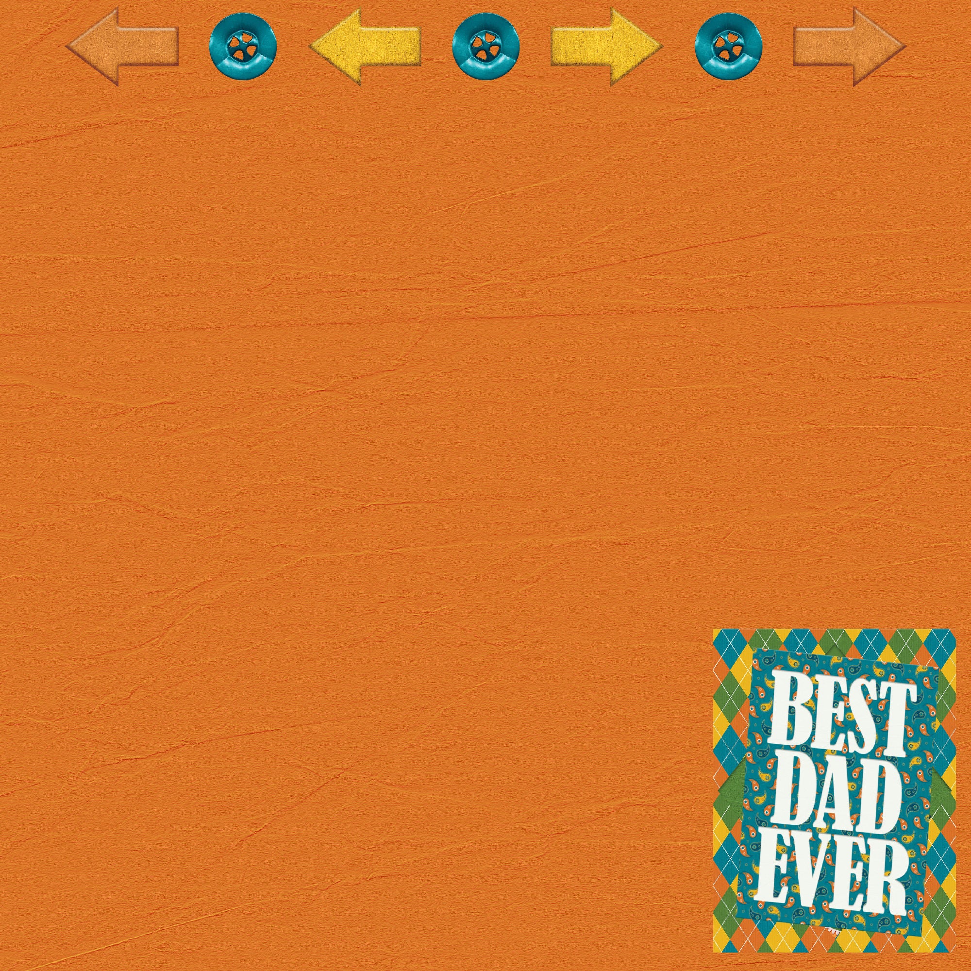 Best Dad Ever Collection Happy Father's Day 12 x 12 Double-Sided Scrapbook Paper by SSC Designs
