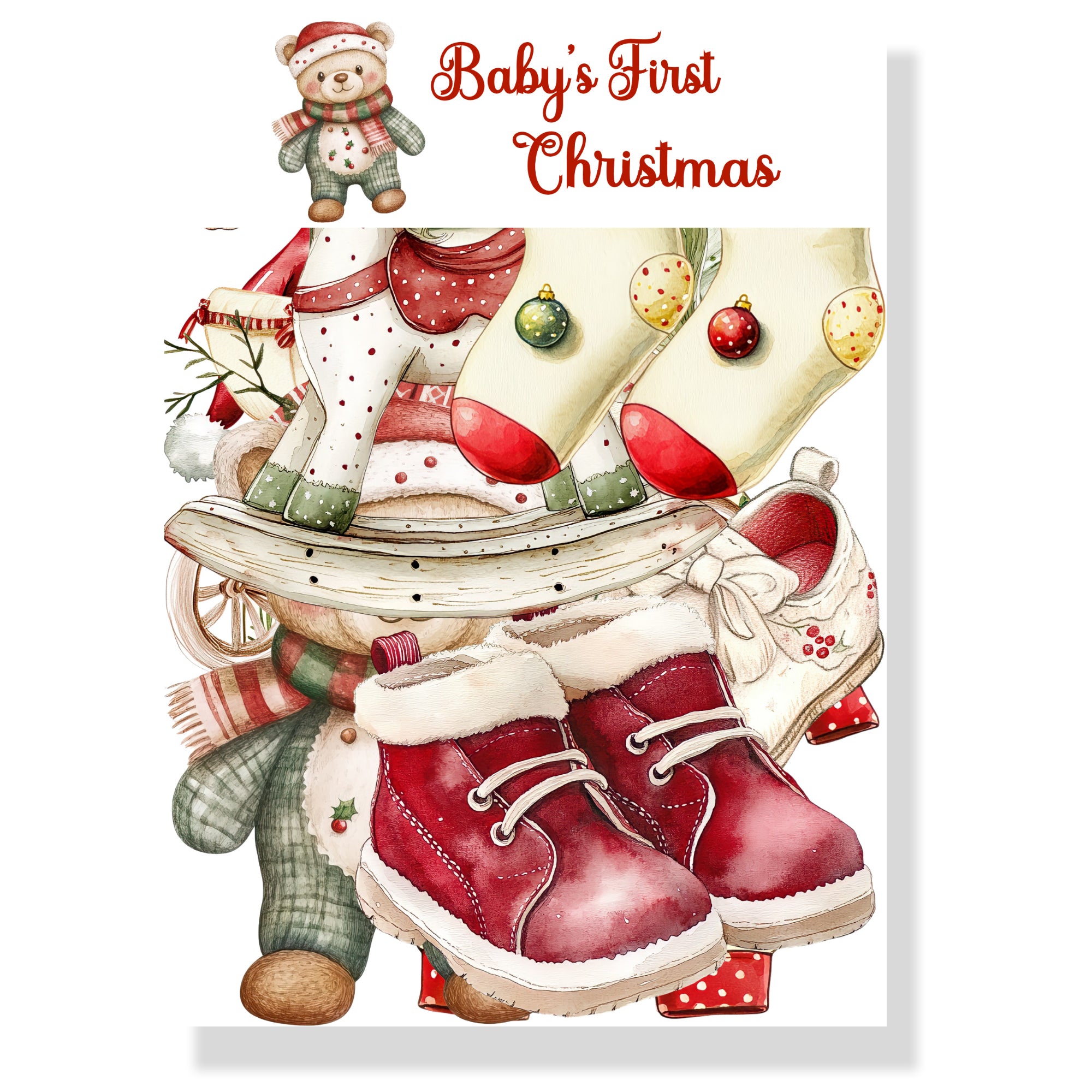 Baby's First Christmas 12 x 12 Scrapbook Paper & Embellishment Kit by SSC Designs