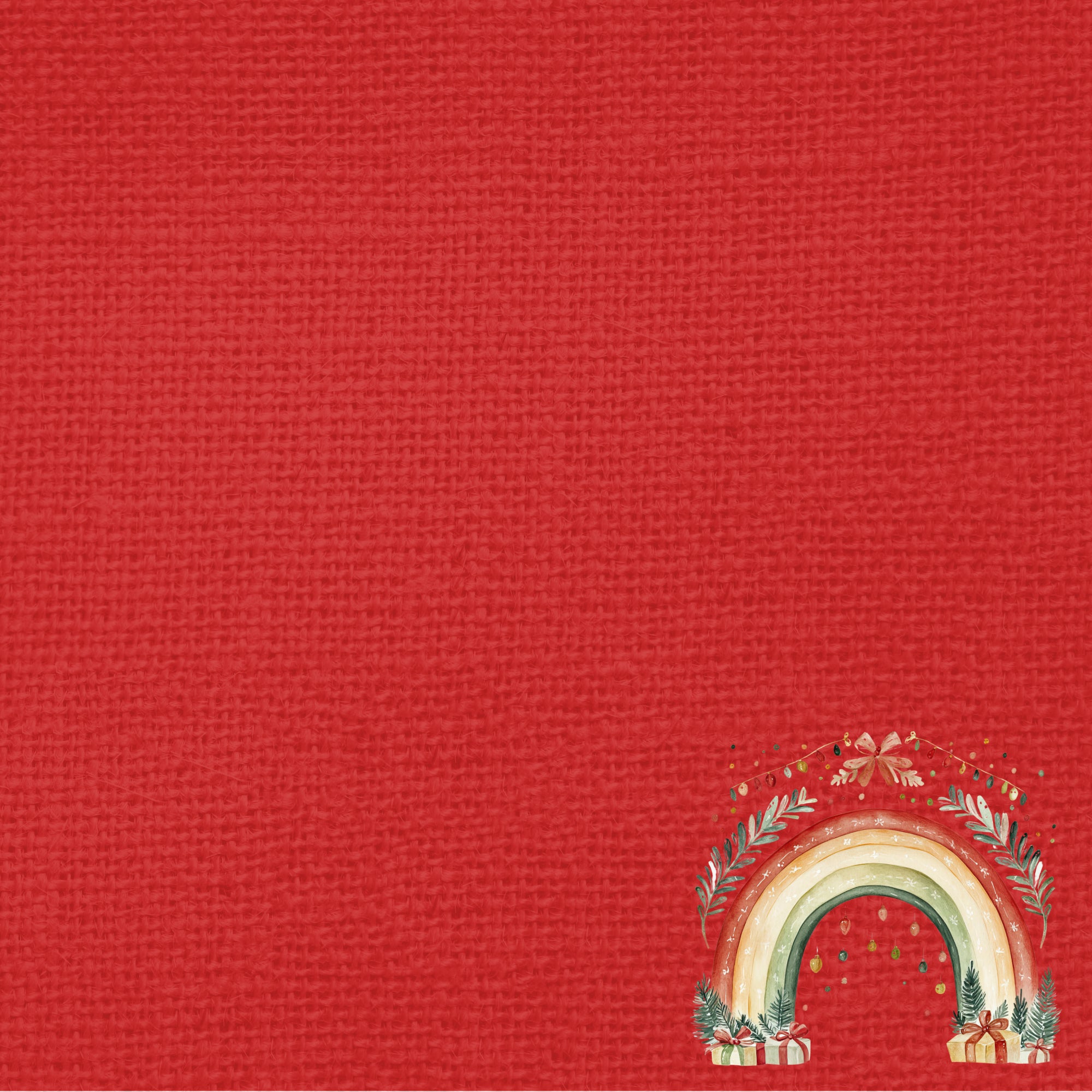 Baby's First Christmas Collection Christmas Laundry 12 x 12 Double-Sided Scrapbook Paper by SSC Designs