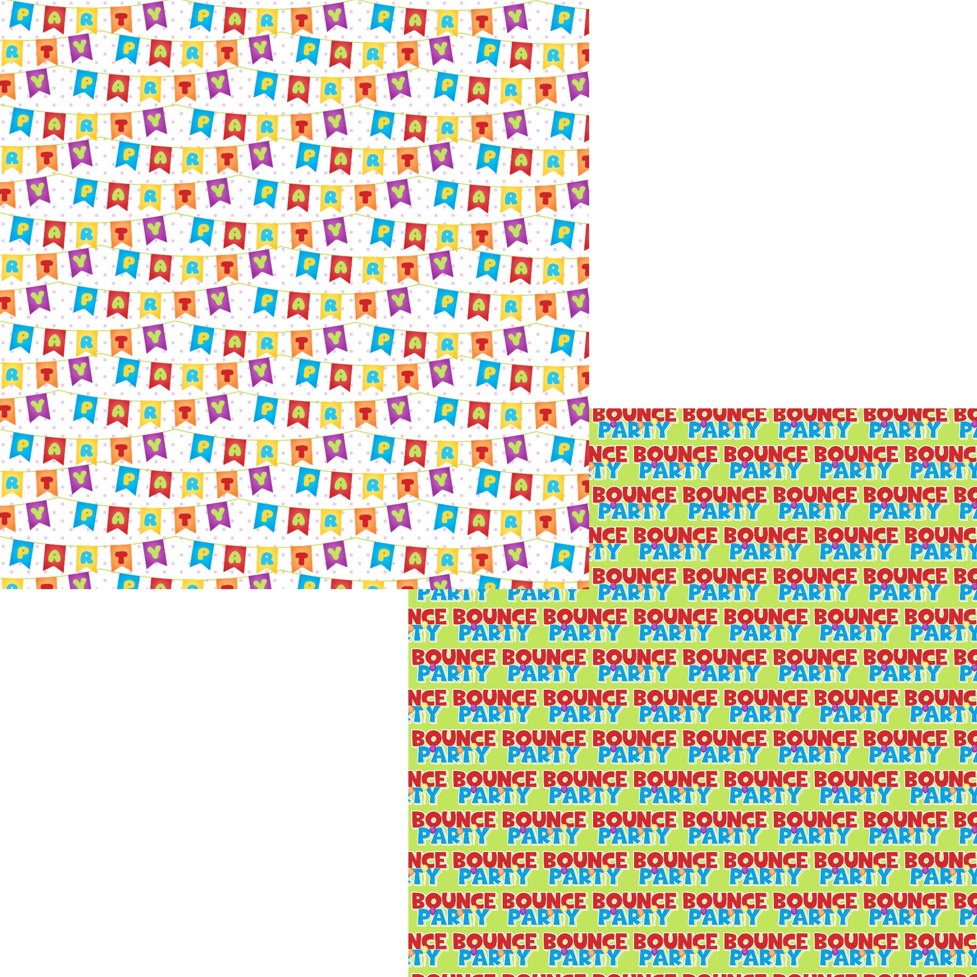 Bounce House Collection 12 x 12 Double-Sided Scrapbook Paper & Embellishment Kit by SSC Designs