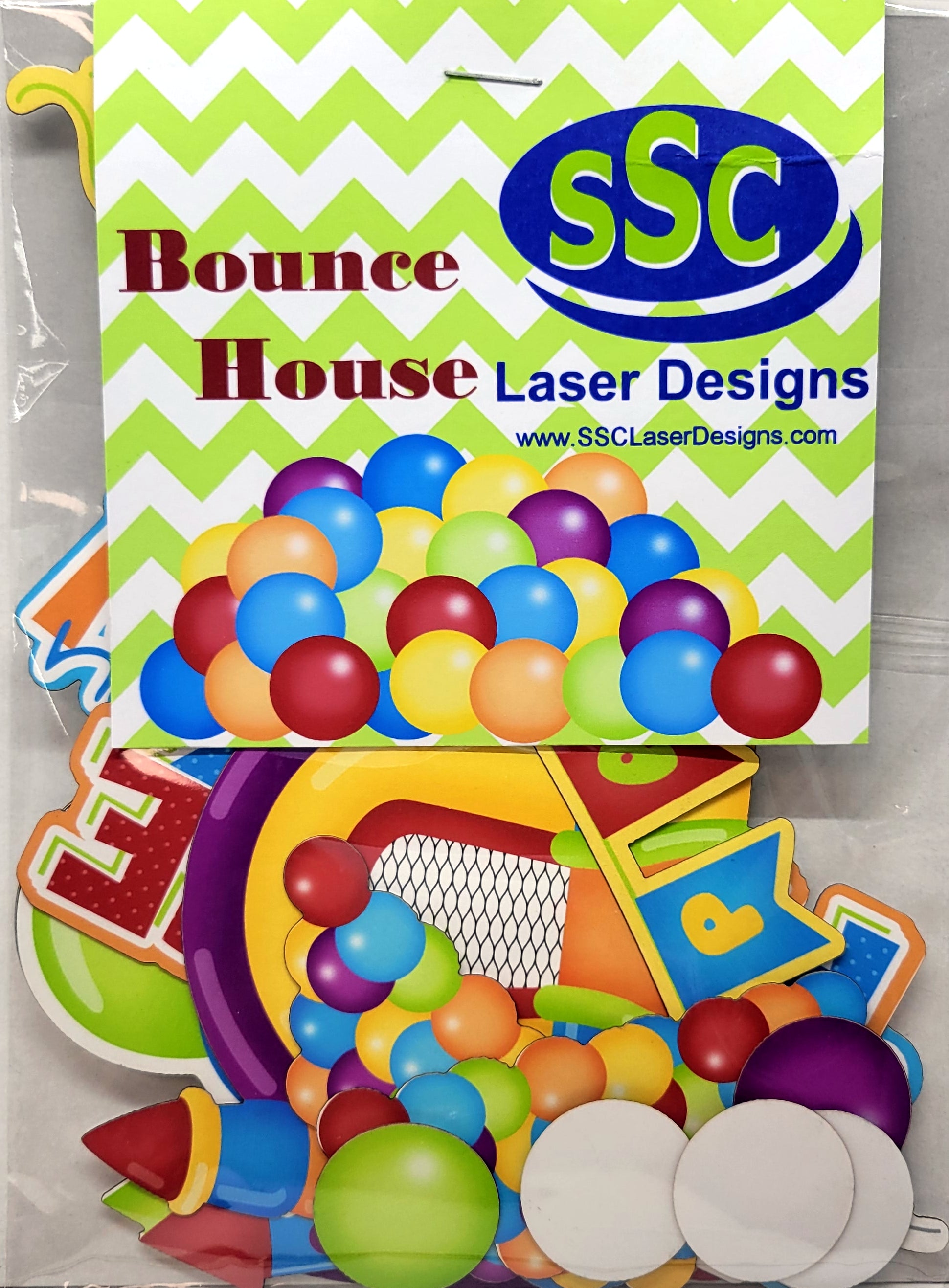 Bounce House 12 x 12 Double-Sided Scrapbook Paper & Embellishment Kit by SSC Designs