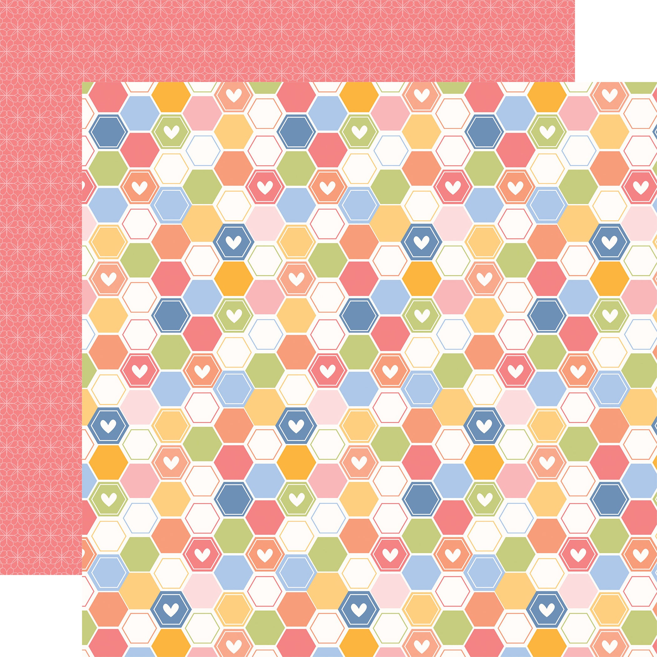 Blossoms & Bees Scrapbook Paper & Sticker Collection Kit by Echo Park Paper - 13 Pieces