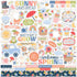 Blossoms & Bees Scrapbook Paper & Sticker Collection Kit by Echo Park Paper - 13 Pieces