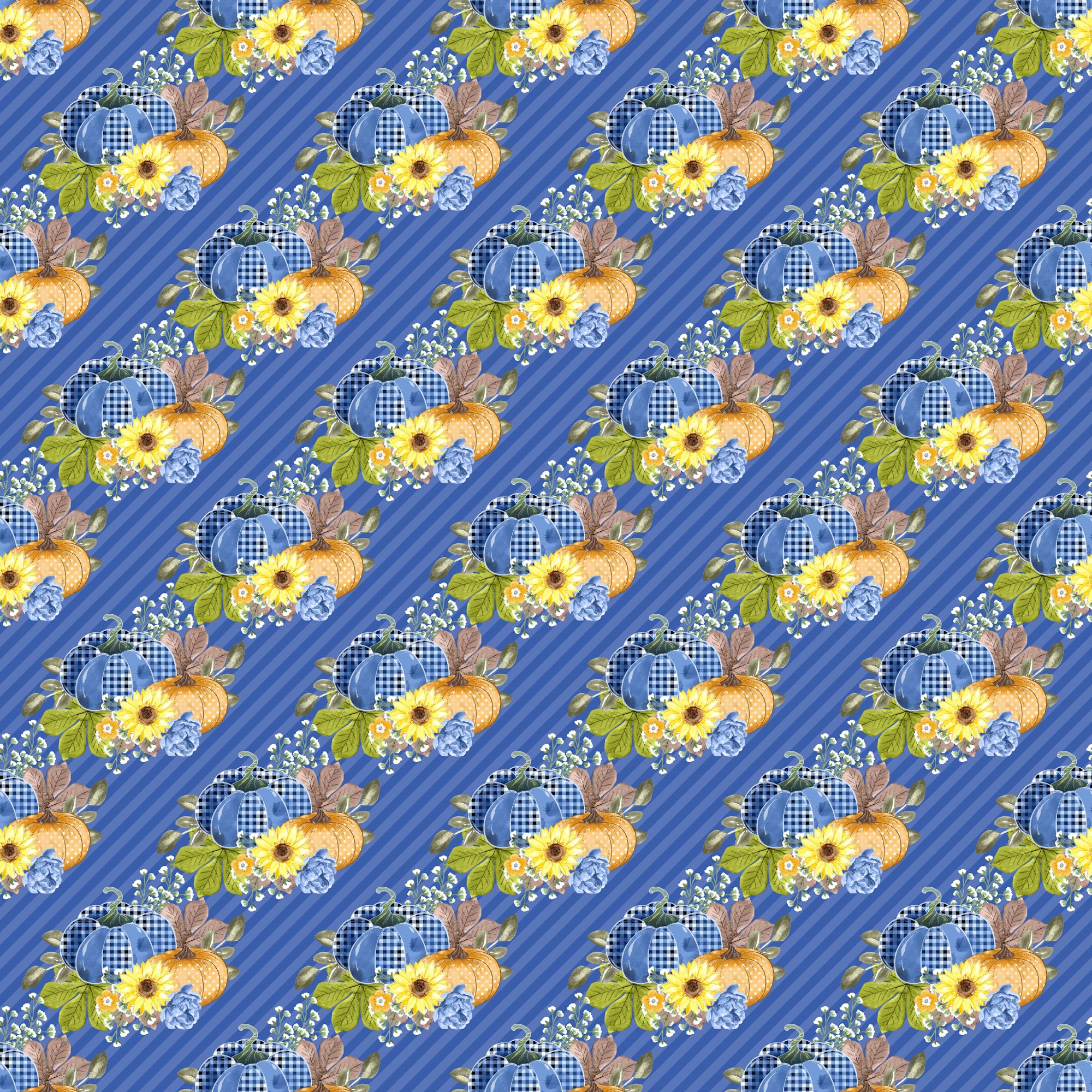 Bumblebee Fall Collection Busy Bee Pumpkins 12 x 12 Double-Sided Scrapbook Paper by SSC Designs