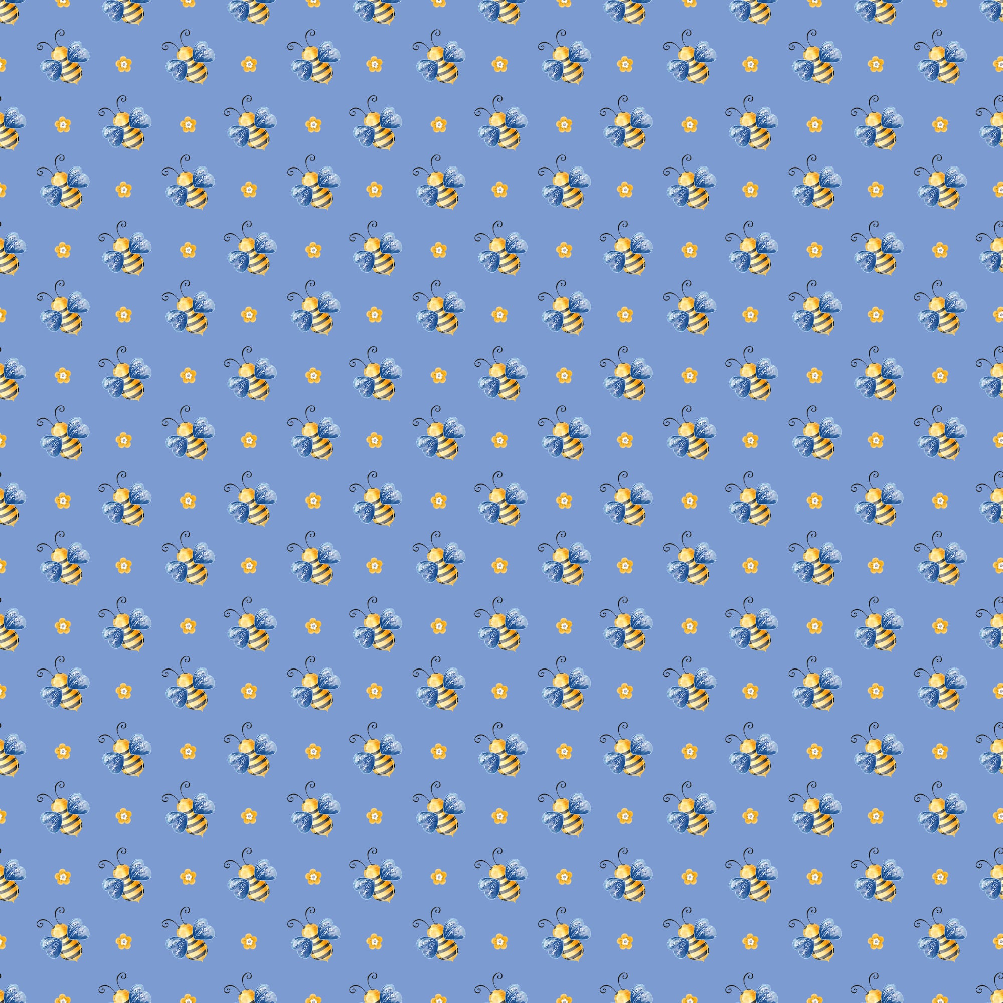 Bumblebee Fall Collection Busy Bees 12 x 12 Double-Sided Scrapbook Paper by SSC Designs