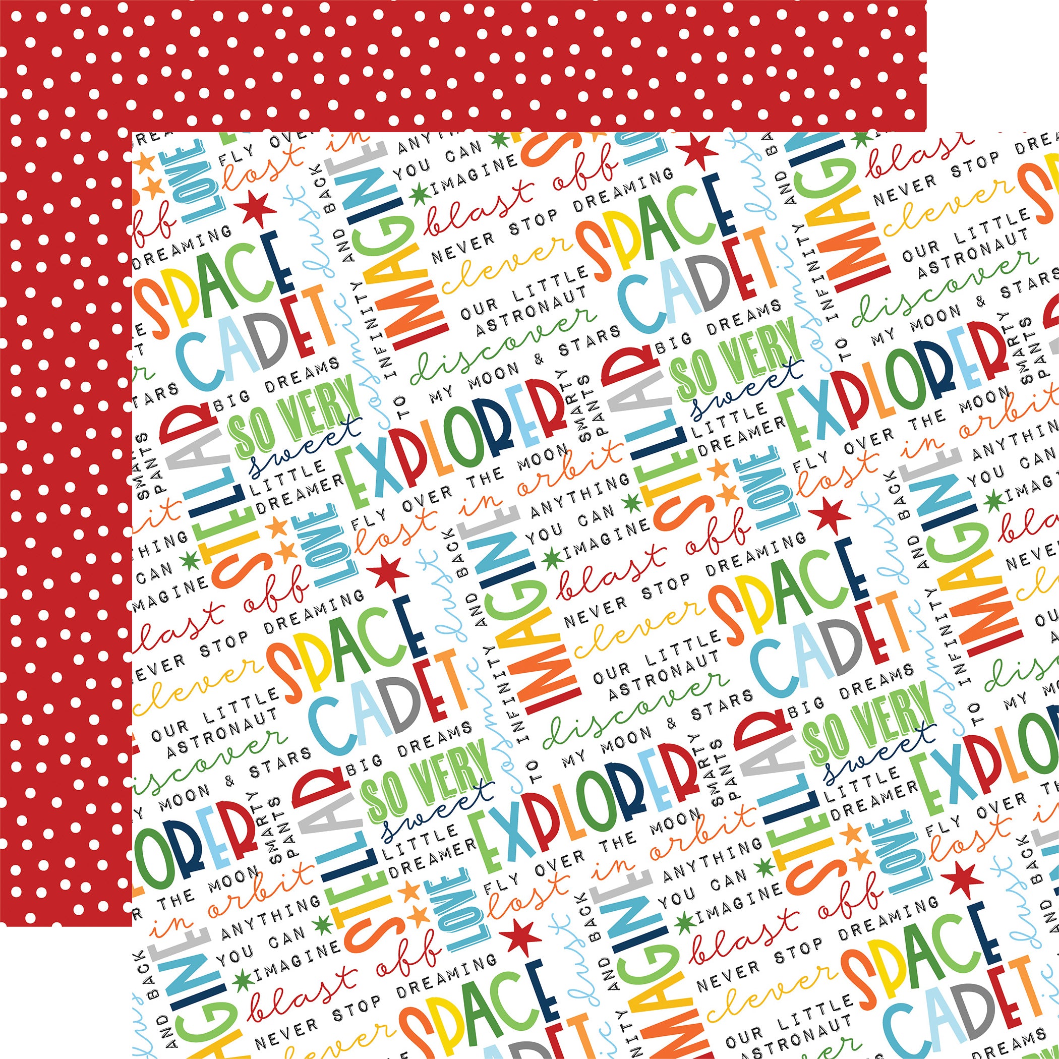 Blast Off Collection 12 x 12 Scrapbook Collection Kit by Echo Park Paper - 13 pieces
