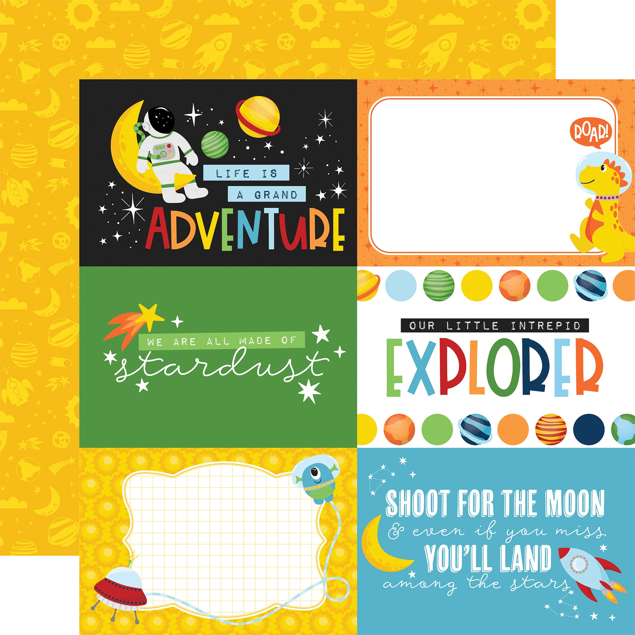 Blast Off Collection 12 x 12 Scrapbook Collection Kit by Echo Park Paper - 13 pieces