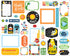 Blast Off Collection 5 x 5 Scrapbook Frames & Tags Embellishments by Echo Park Paper