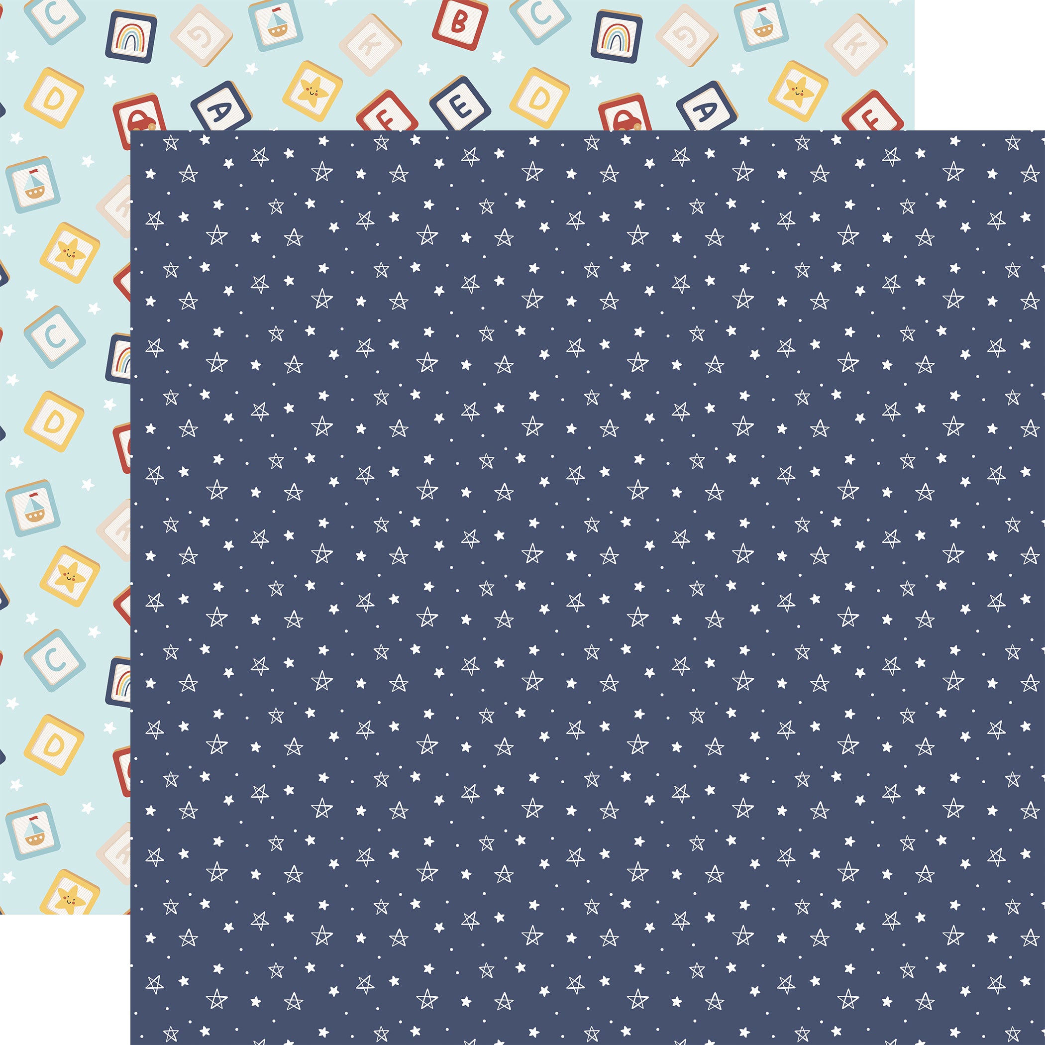 Baby Boy On Board 12 x 12 Scrapbook Collection Kit by Echo Park Paper - 13 Pieces