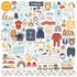 Baby Boy On Board 12 x 12 Scrapbook Collection Kit by Echo Park Paper - 13 Pieces
