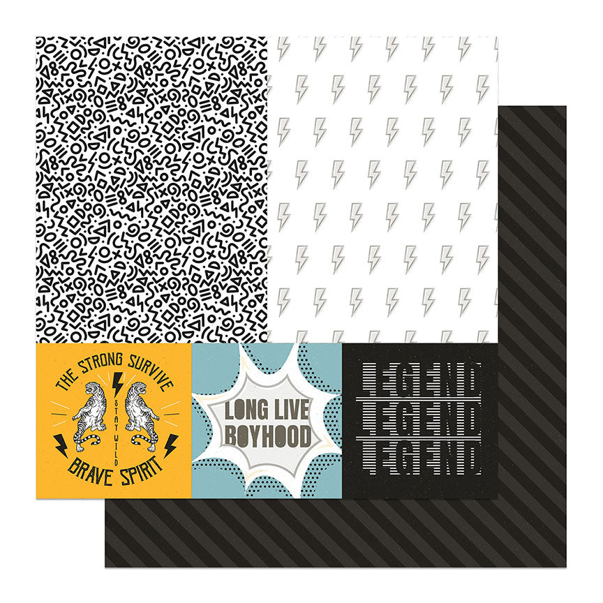 Bro's Amazing Collection Legend 12 x 12 Double-Sided Scrapbook Paper by Photo Play