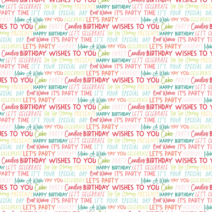 Birthday Sparkle Collection It's Your Special Day 12 x 12 Double-Sided Scrapbook Paper by Photo Play Paper