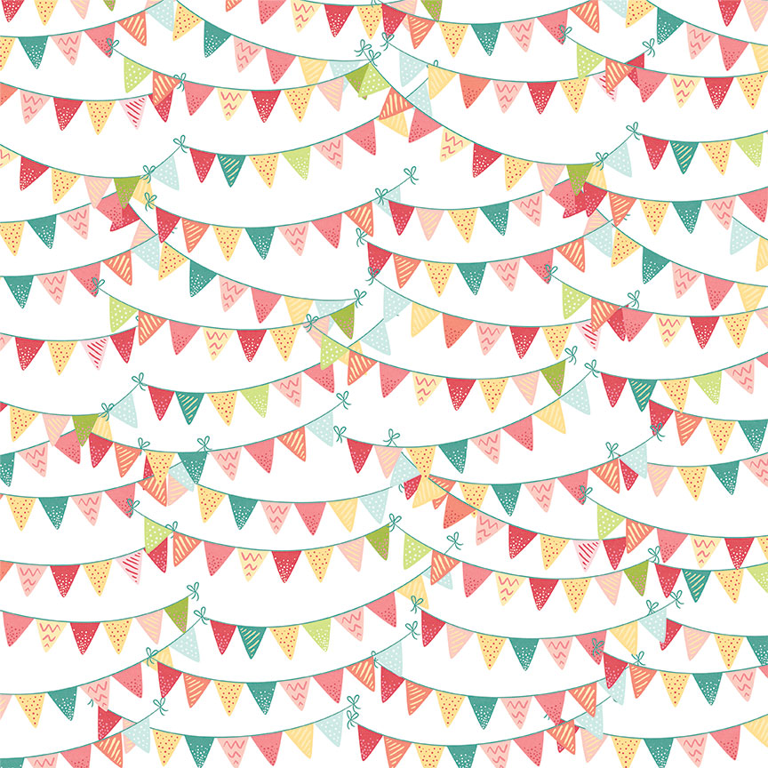 Birthday Sparkle Collection Surprise Party 12 x 12 Double-Sided Scrapbook Paper by Photo Play Paper