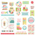 Birthday Sparkle Collection 5 x 5 Scrapbook Ephemera Die Cut Embellishments by Photo Play Paper
