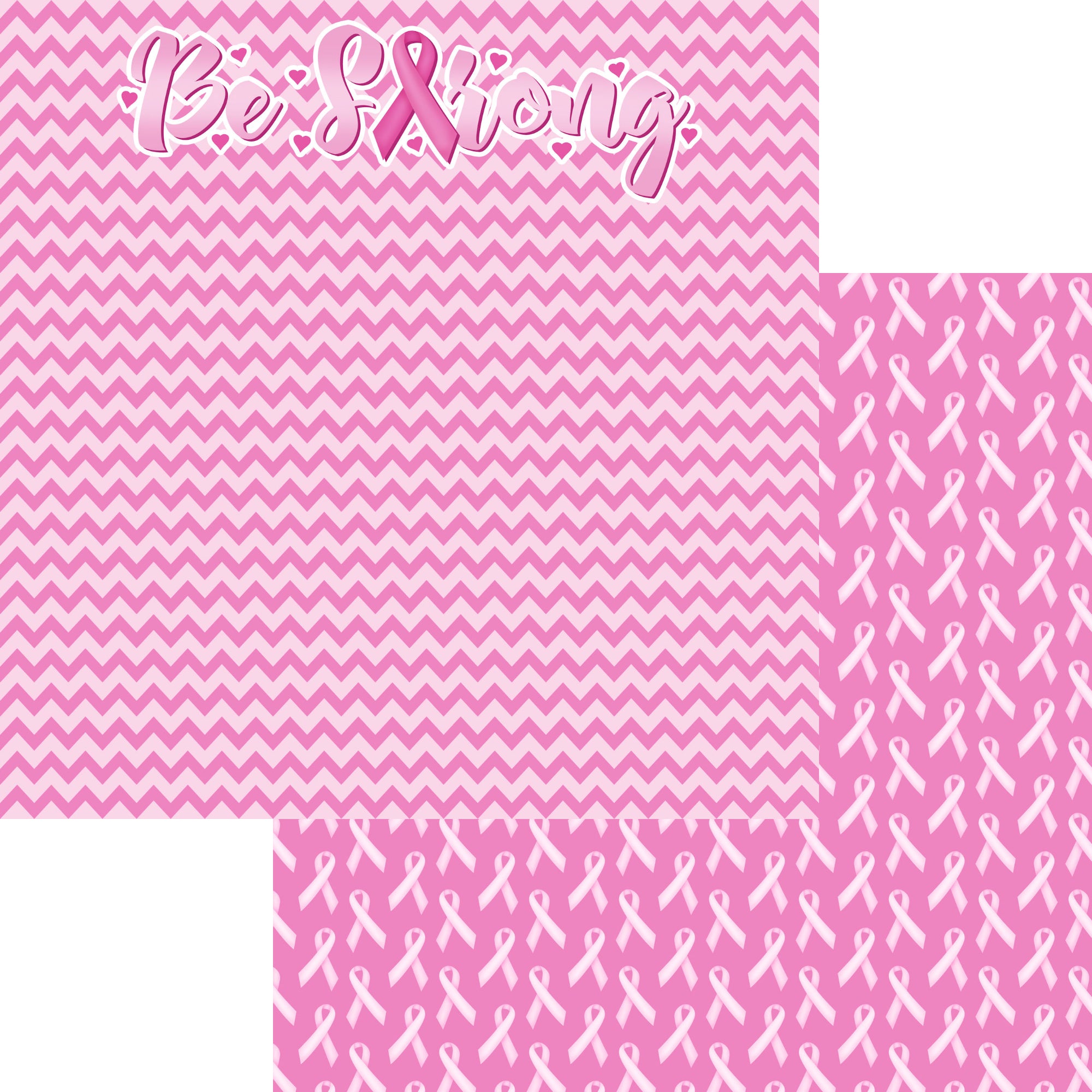 Be Strong 12 x 12 Scrapbook Paper & Embellishment Kit by SSC Designs