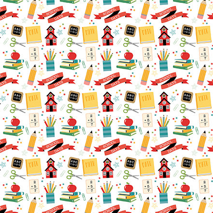 Back To School Collection School House Fun 12 x 12 Double-Sided Scrapbook Paper by Echo Park Paper