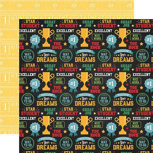 Back to School 13-Piece Collection Kit by Echo Park Paper-12 Papers, 1 Sticker
