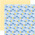 Born To Travel Collection Flying Airplanes 12 x 12 Double-Sided Scrapbook Paper by Echo Park Paper