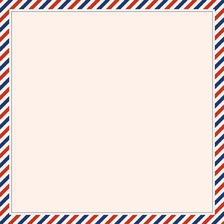 Born To Travel Collection Postcard 12 x 12 Double-Sided Scrapbook Paper by Echo Park Paper