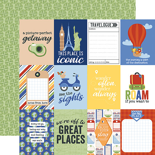 Born To Travel 12 x 12 Scrapbook Collection Kit by Echo Park Paper - 13 Pieces