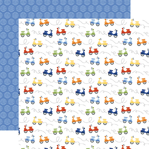 Born To Travel 12 x 12 Scrapbook Collection Kit by Echo Park Paper - 13 Pieces