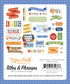Born To Travel Collection Scrapbook Titles & Phrases Die Cut Pieces by Echo Park Paper