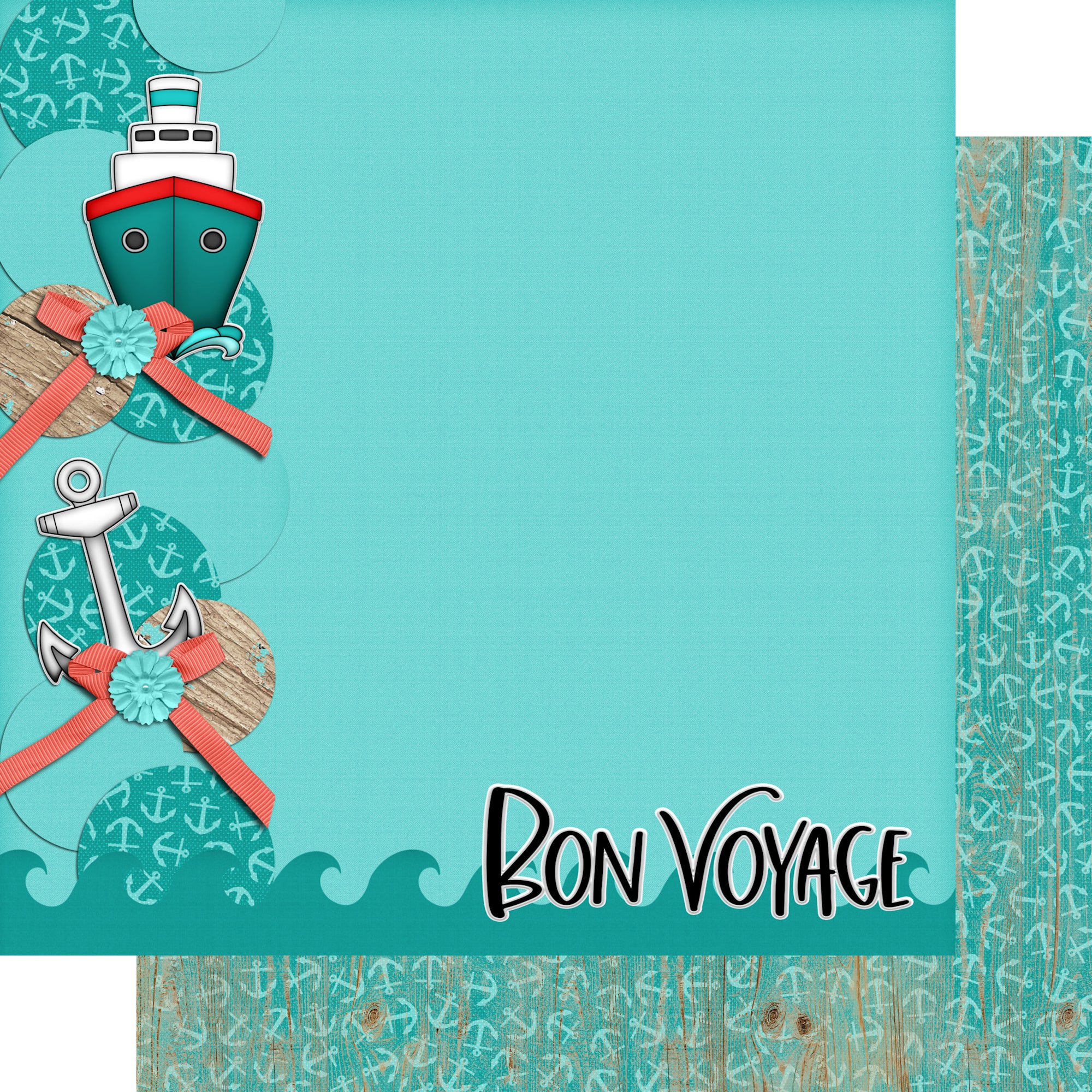 Bon Voyage Collection Bon Voyage 12 x 12 Double-Sided Scrapbook Paper by SSC Designs