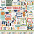 A Birthday Wish Boy Collection 13-Piece Collection Kit by Echo Park Paper-12 Papers, 1 Sticker
