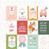 A Birthday Wish Collection Girl 3x4 Journal Cards 12 x 12 Double-Sided Scrapbook Paper by Echo Park Paper