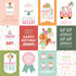 A Birthday Wish Collection Girl 3x4 Journal Cards 12 x 12 Double-Sided Scrapbook Paper by Echo Park Paper