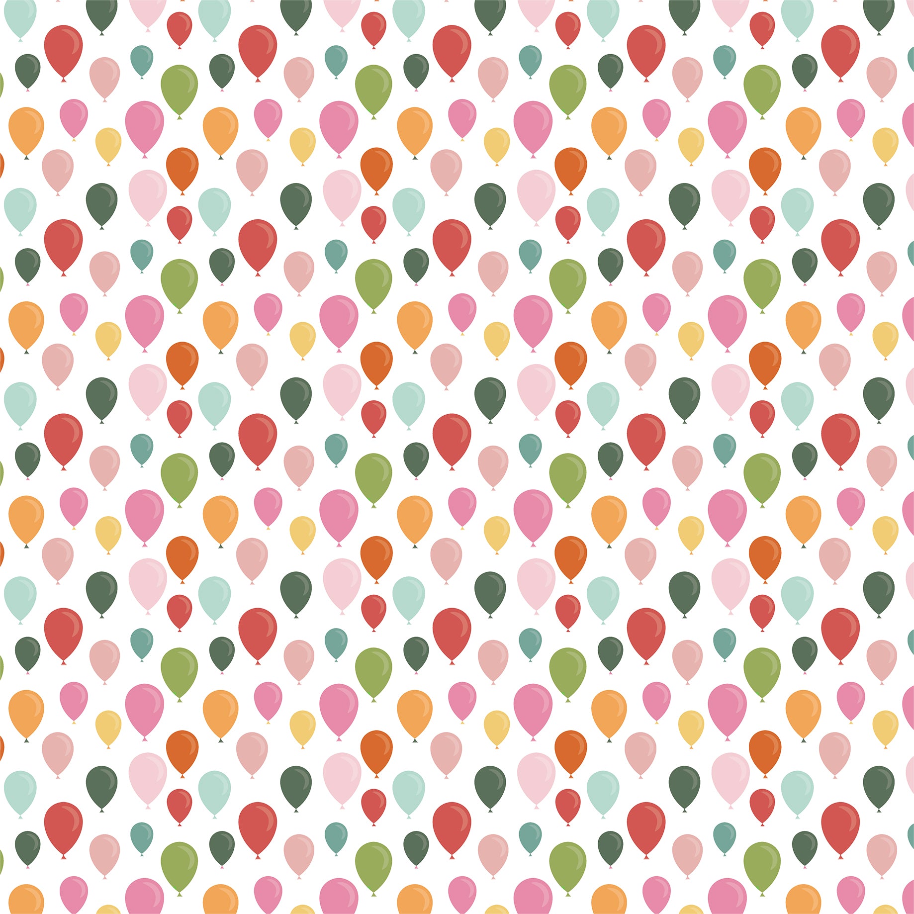 A Birthday Wish Collection Girl Birthday Balloons 12 x 12 Double-Sided Scrapbook Paper by Echo Park Paper