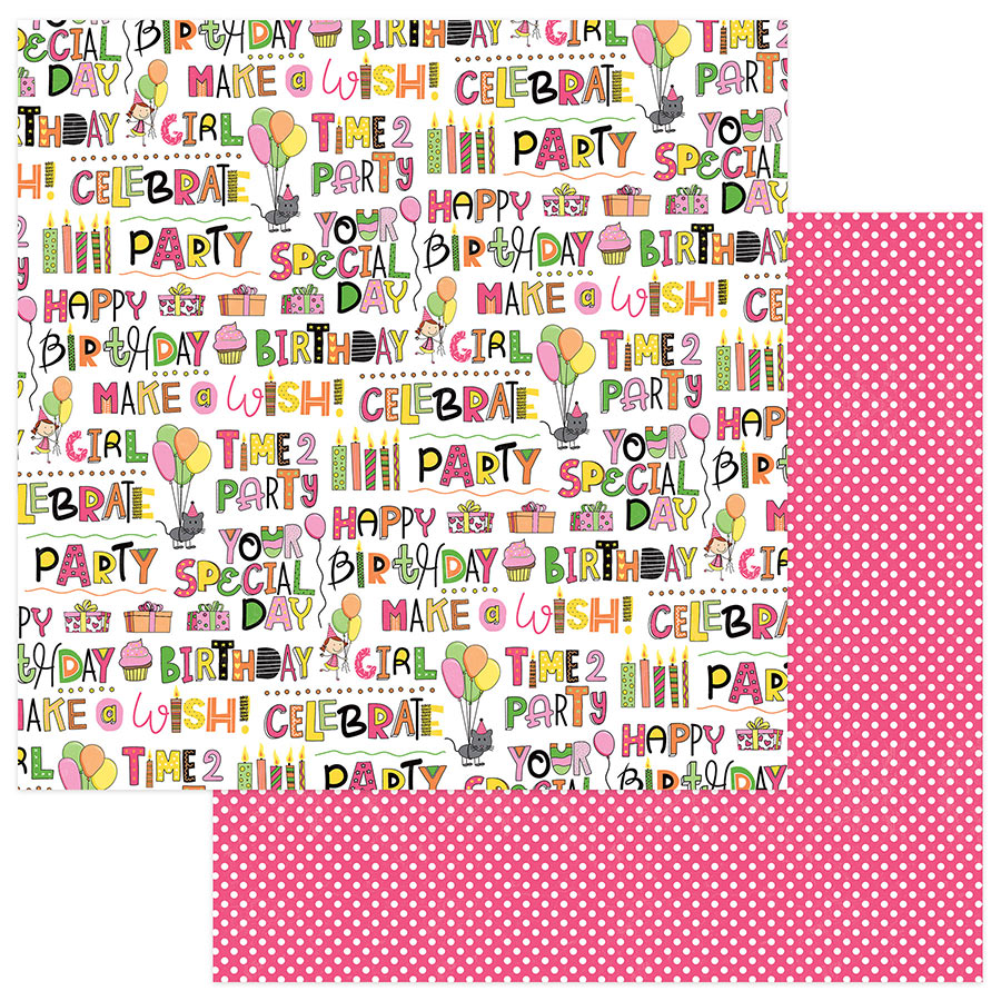 Birthday Girl Wishes Collection 12 x 12 Scrapbook Collection Pack by Photo Play Paper