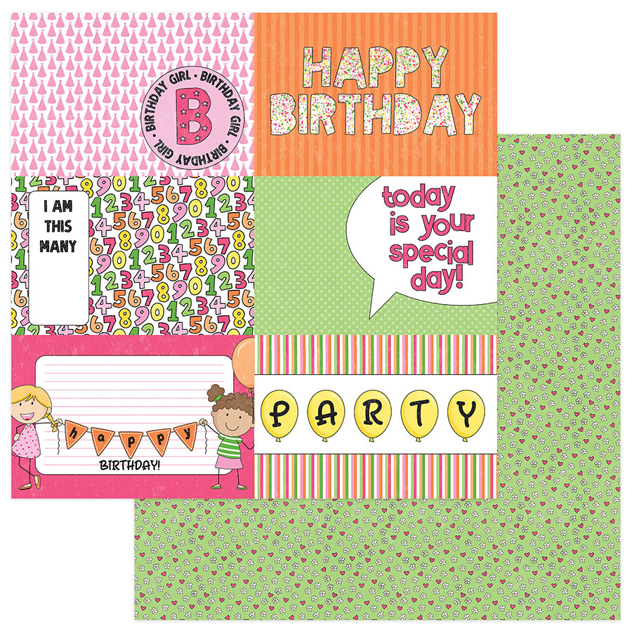 Birthday Girl Wishes Collection 12 x 12 Scrapbook Collection Pack by Photo Play Paper