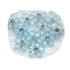 Flower Fun Collection Sky Blue 10mm Flatback Scrapbook Embellishments w/ Rhinestone Center by SSC Designs - 20 pieces