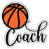 Sports Collection Basketball Coach 6.5 x 6.25 Fully-Assembled Laser Cut by SSC Laser Designs