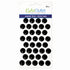 Our Brads Need Friends Collection 3 x 5 Black 1/2" Scrapbook Enamel Sticky Back Dots by Eyelet Outlet - 36 count