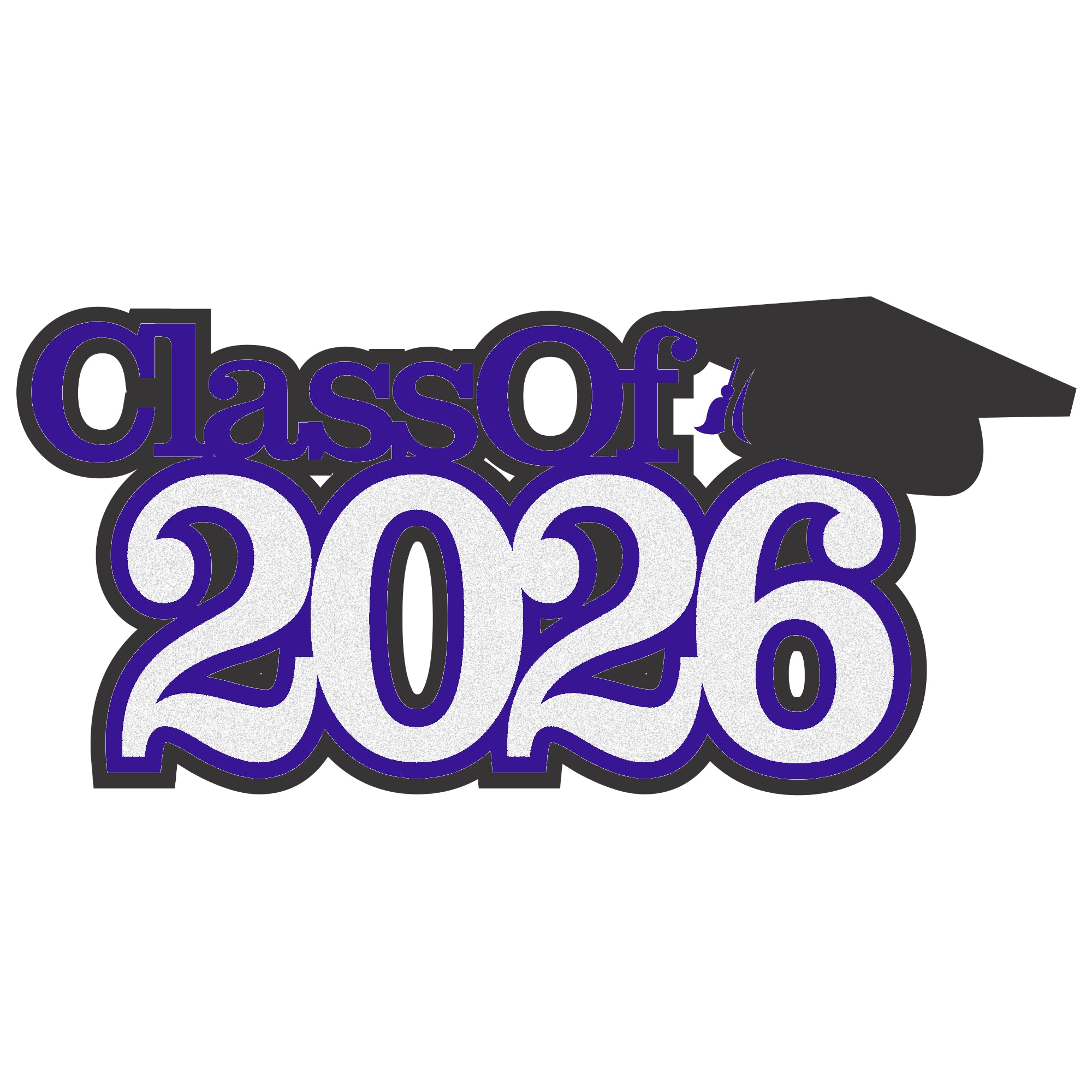 Class of 2026 Custom Color 6 x 5 Graduation Scrapbook Laser Cut by SSC Designs